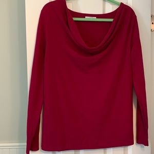 Beautiful plum swoop neck sweater.
